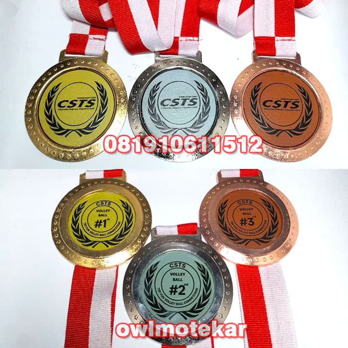 medali zinc alloy owl baru